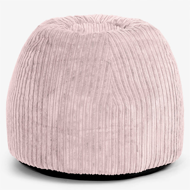 Fauteuil Pouf de Bureau Ergonomique - Côtelé Rose 01