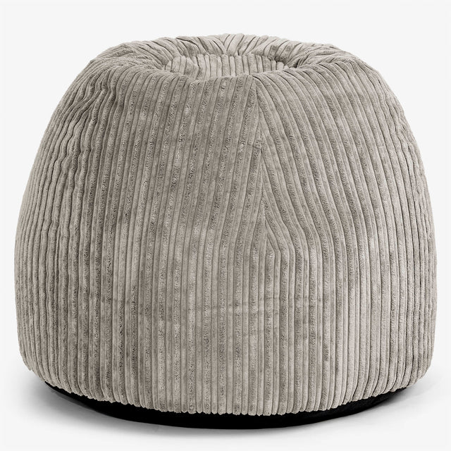Fauteuil Pouf de Bureau Ergonomique - Côtelé Vison 01