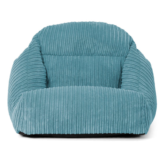 Fauteuil Pouf de Sol Aya - Côtelé Mer Égée 02