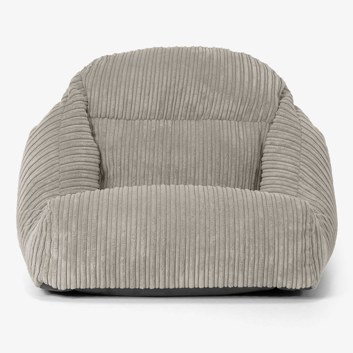 Fauteuil Pouf de Sol Aya - Côtelé Vison 02