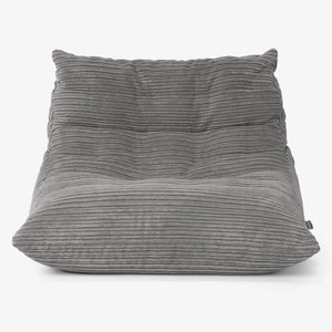 Fauteuil Pouf de Sol Noah - Côtelé Anthracite