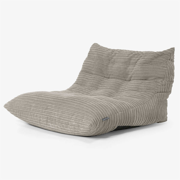 Fauteuil Pouf de Sol Noah - Côtelé Vison 01