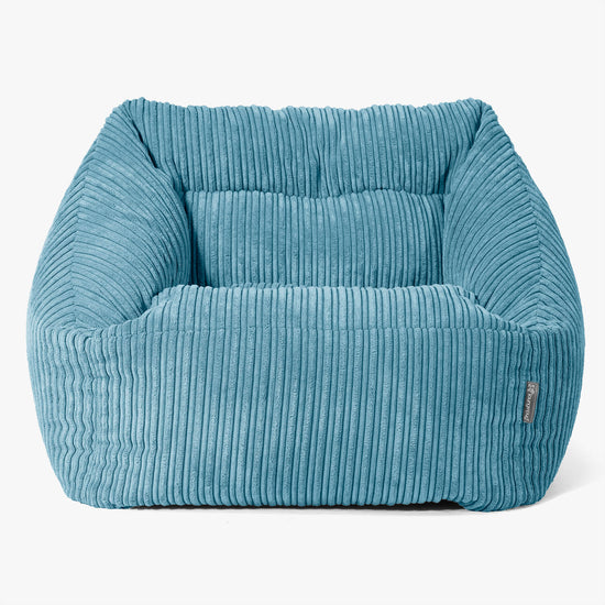 Fauteuil Pouf Maya - Côtelé Mer Égée 03