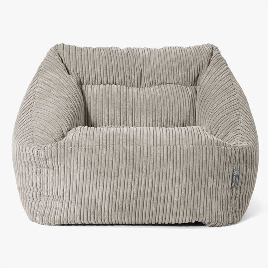 Fauteuil Pouf Maya - Côtelé Vison 03