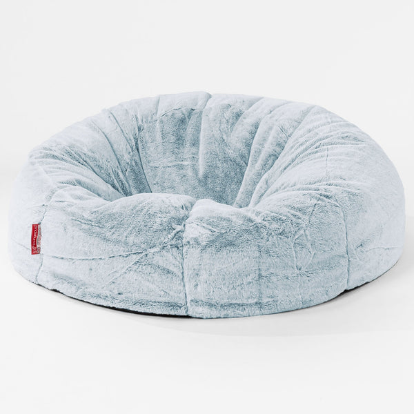Pouf Canapé Classique Housse de Remplacement - Fausse Fourrure Lapin 01