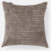 Grand Housse de Coussin 70 x 70cm - Côtelé Grège 01