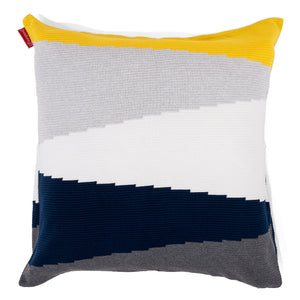 Grand Housse de Coussin 70 x 70cm - Tricoté Colourblock Multi
