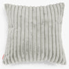 Grand Housse de Coussin 70 x 70cm - Velours Côtelé Ultra Pelucheux Vert Sauge 01