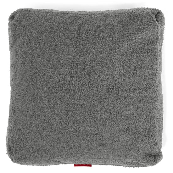 Grand Coussin de Sol - Bouclé Gris 02