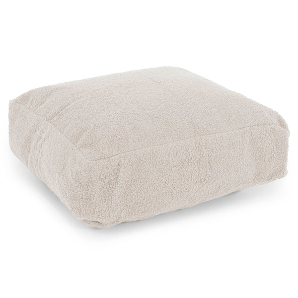 Grand Coussin de Sol - Bouclé Ivoire 01