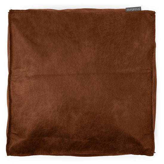 Grand Coussin de Sol - Cuir Vintage Camel 02