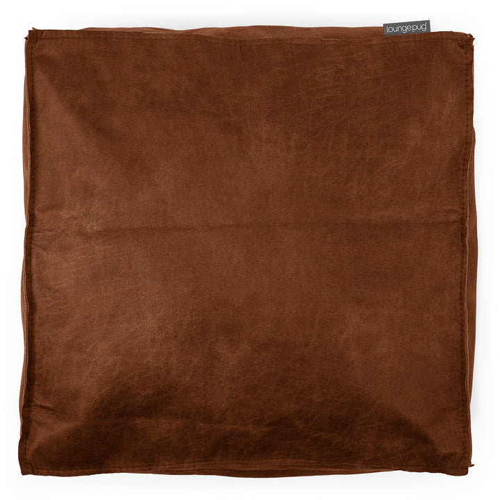 Grand Coussin de Sol - Cuir Vintage Camel 02