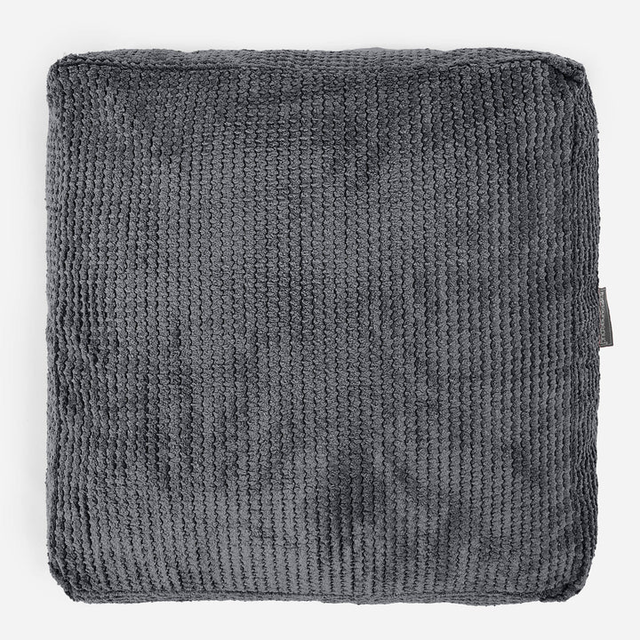 Grand Coussin de Sol - Pompon Noir 03