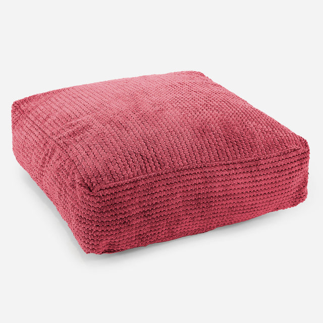 Grand Coussin de Sol - Pompon Rouge pastel 01