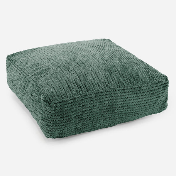 Grand Coussin de Sol - Pompon Vert Mousse 01