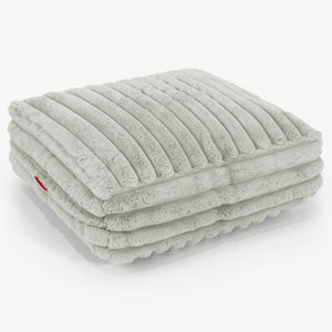 Grand Coussin de Sol - Velours Côtelé Ultra Pelucheux Vert Sauge