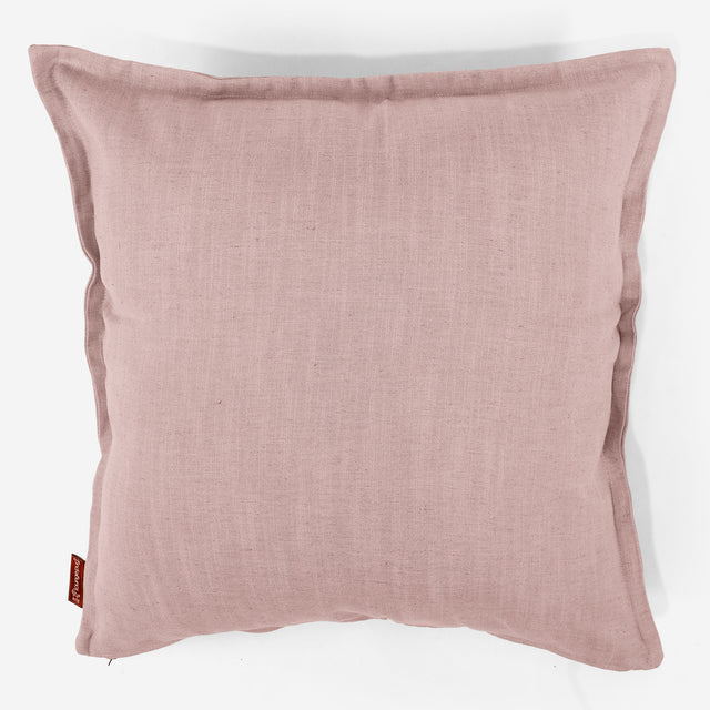 Grand Housse de Coussin 70 x 70cm - Aspect Lin Rose 01