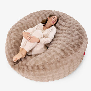 Canapé Pouf Géant Grande Mammouth - Fausse Fourrure à Bulles Vison