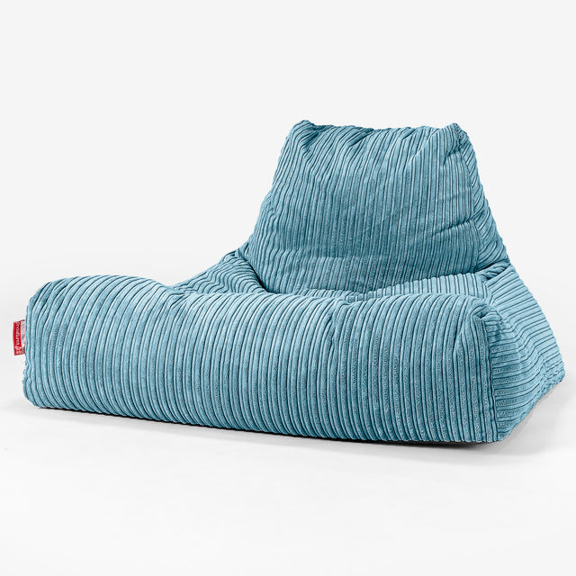 Gros Pouf Fauteuil Relax - Côtelé Mer Égée 01