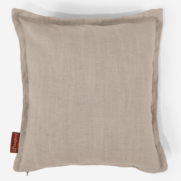 Housse de Coussin 47 x 47cm - Aspect Lin Crème 01