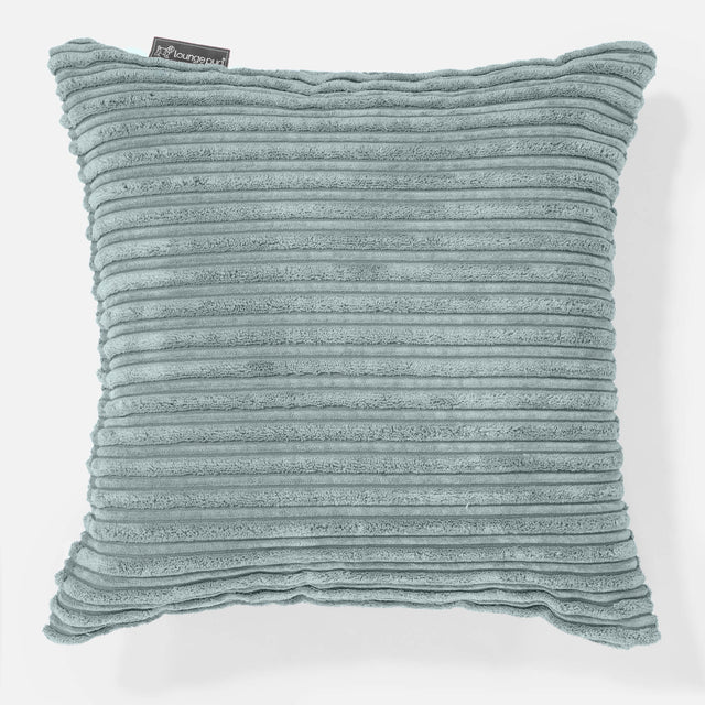Housse de Coussin 47 x 47cm - Côtelé Verte Menthe 01