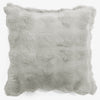 Housse de Coussin 47 x 47cm - Fausse Fourrure à Bulles Vert Sauge 01