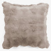 Housse de Coussin 47 x 47cm - Fausse Fourrure à Bulles Vison 01