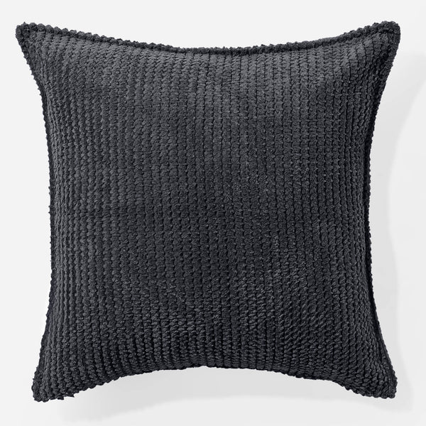 Housse de Coussin 47 x 47cm - Pompon Noir 01