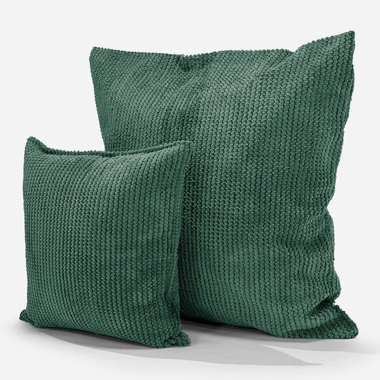 Housse de Coussin 47 x 47cm - Pompon Vert Mousse 02