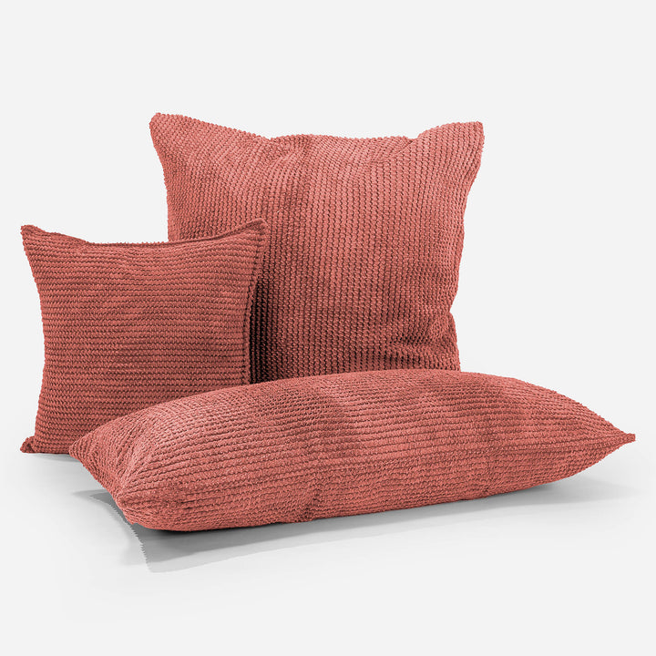 Housse de Coussin Rectangulaire Géant 40 x 70cm - Pompon Citrouille 03