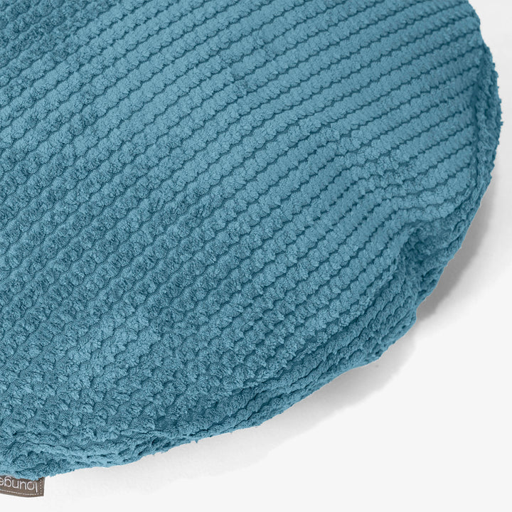 Housse de Coussin Rond 50cm - Pompon Mer Égée 02