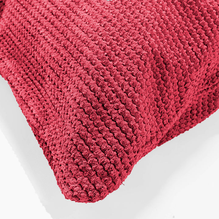 Housse de Traversin 20 x 55cm - Pompon Rouge pastel 03
