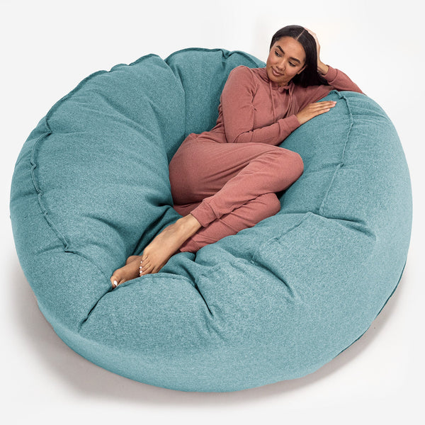 Canapé Pouf Géant Grande Mammouth Housse de Remplacement - Interalli Laine 01