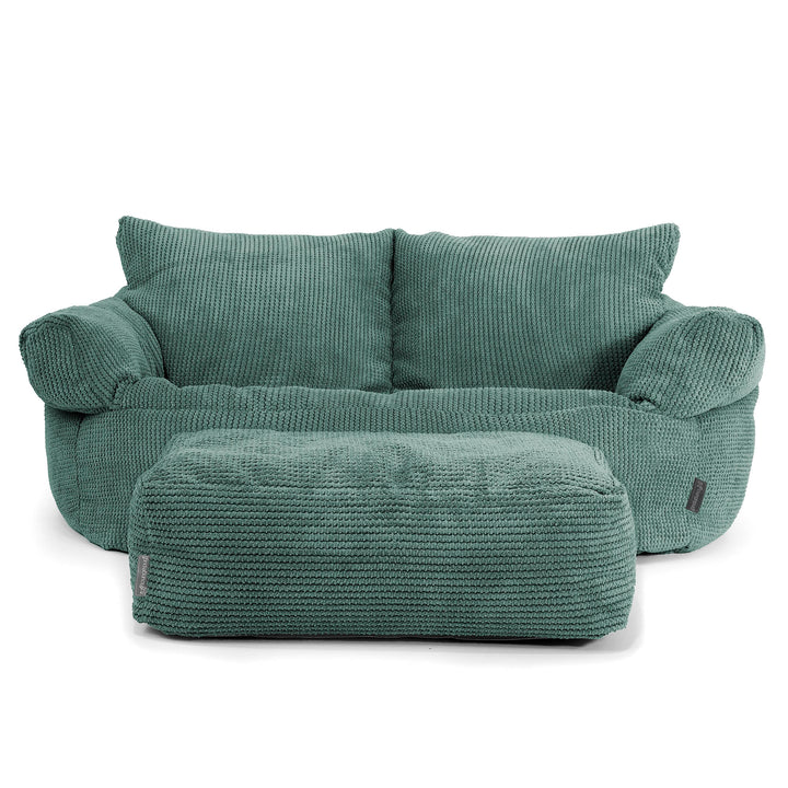 Joséphine Canapé Pouf - Pompon Vert Mousse 02