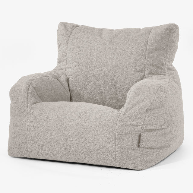 Joséphine Pouf Fauteuil Design - Bouclé Ivoire 01