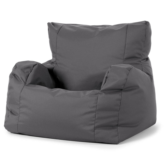 Joséphine Pouf Fauteuil Design - Entretien Facile Extérieur Gris Foncé 01