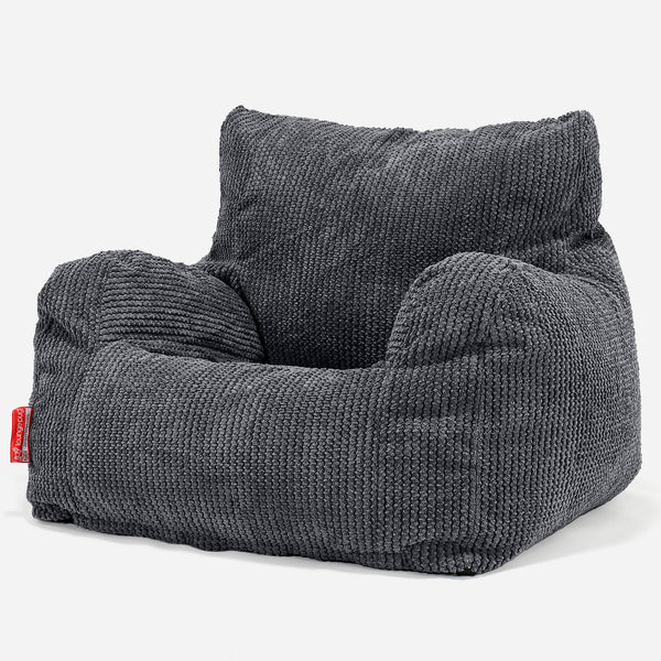 Joséphine Pouf Fauteuil Design - Pompon Noir 01