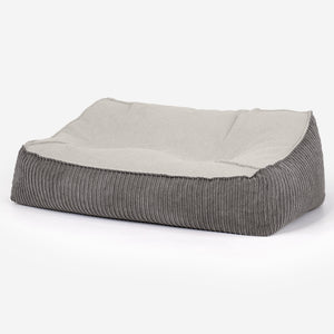 Le Canapé Pouf Doudou - Bouclé & Côtelé Anthracite