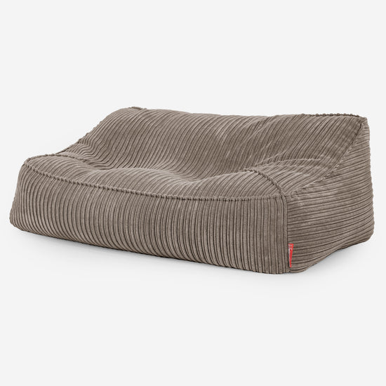 Le Canapé Pouf Doudou - Côtelé Grège 01