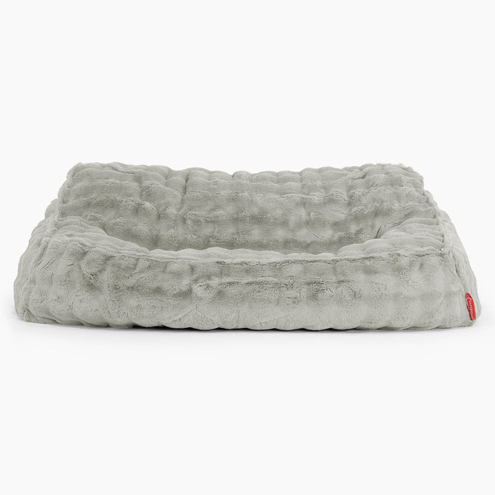 Le Canapé Pouf Doudou - Fausse Fourrure à Bulles Vert Sauge 02