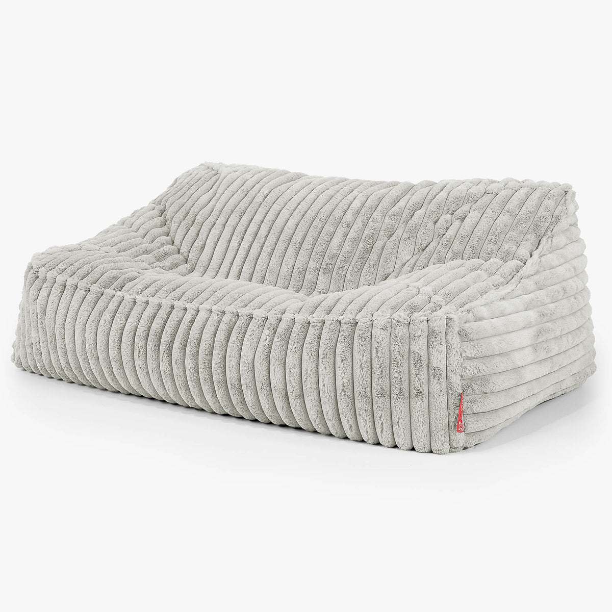 Pouf Ottoman avec Plateau - Velours Côtelé Ultra Pelucheux Vert Sauge