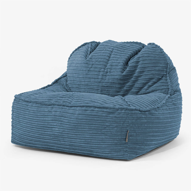 Le Pouf Doudou 2.0 - Côtelé Bleu Marine 01