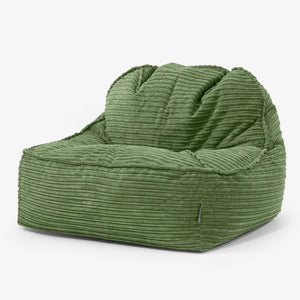 Le Pouf Doudou 2.0 - Côtelé Vert Forêt