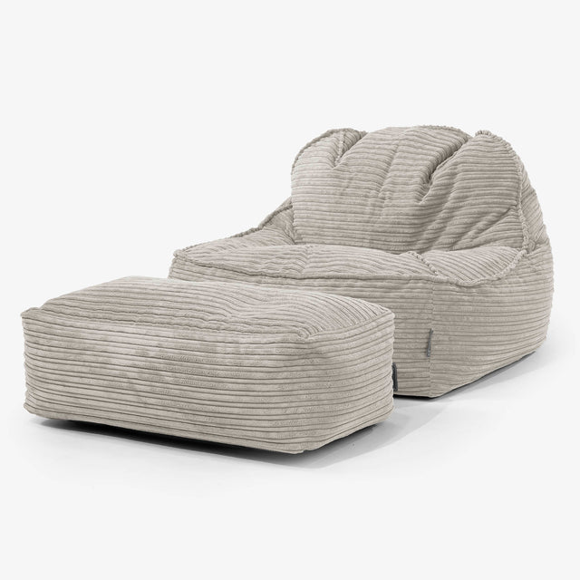 Le Pouf Doudou 2.0 - Côtelé Vison 02