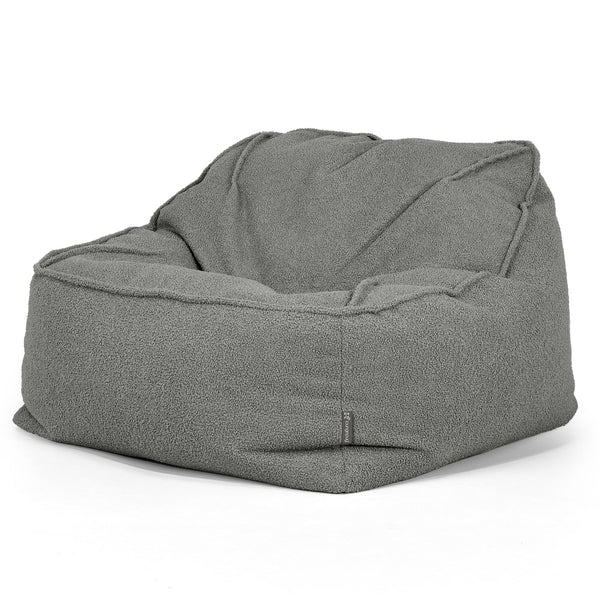 Le Pouf Doudou - Bouclé Gris