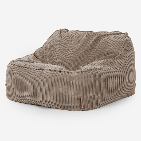 Le Pouf Doudou - Côtelé Grège 01