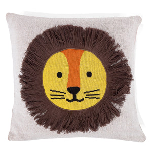 Housse de Coussin 47 x 47cm - Tricoté Lion