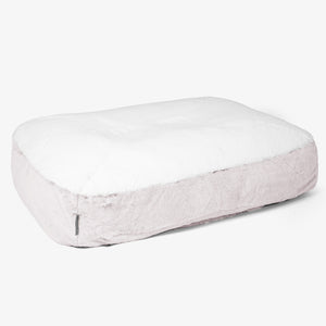 Lit pour Chien, Taille Large - Fausse Fourrure Lapin Rose Pastel