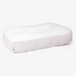 Lit pour Chien, Taille XL - Fausse Fourrure Lapin Rose Pastel