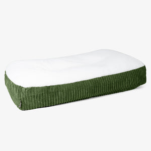 Lit pour Chien, Taille XL - Sherpa & Côtelé Vert Forêt
